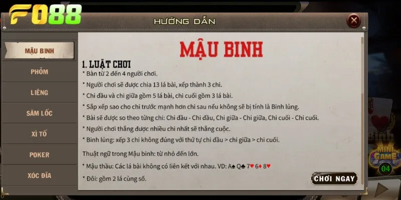 Trọn bộ về những quy tắc chơi game bài đơn giản